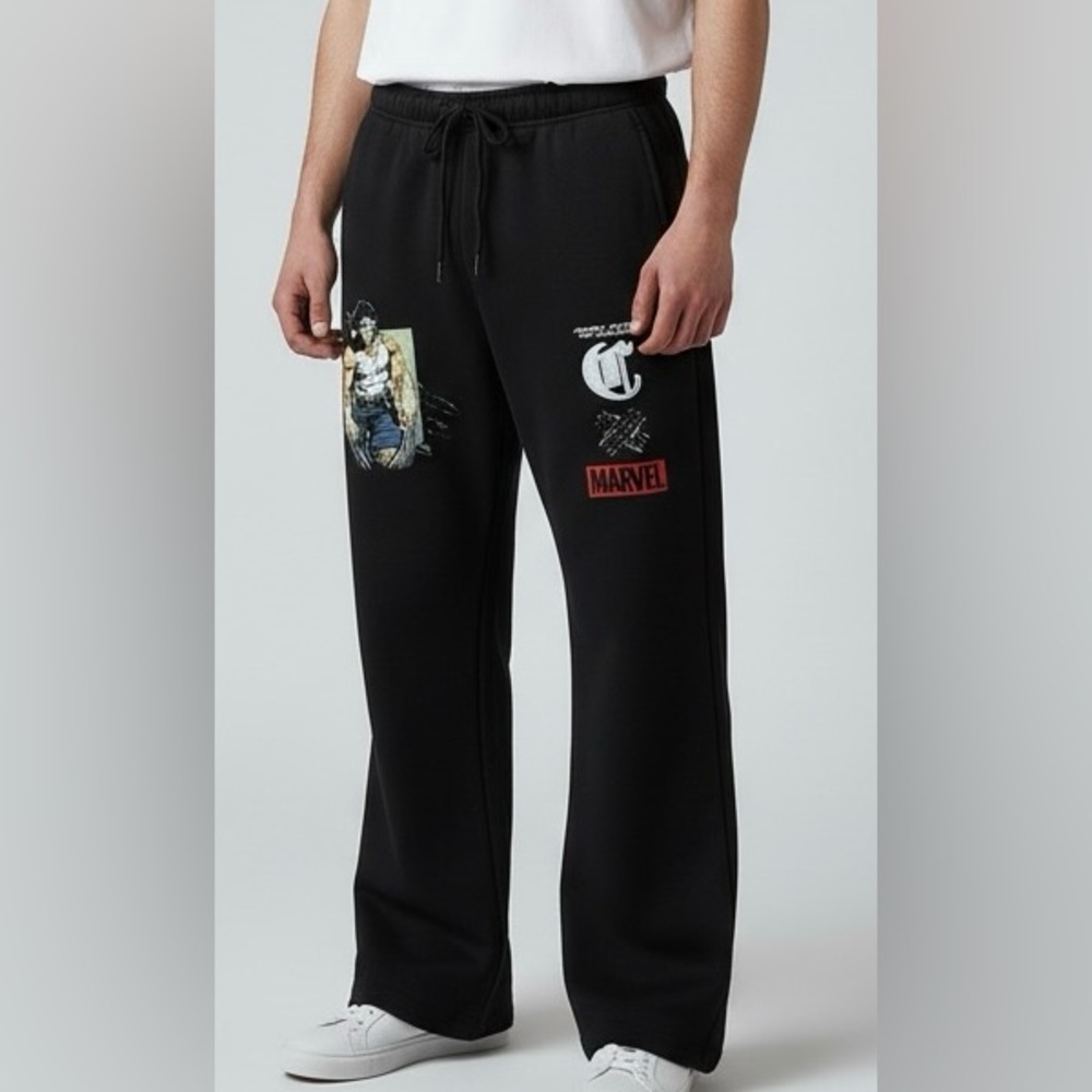 CVLA X Marvel Wolverine men’s Graphic Joggers sweatpants black size medium